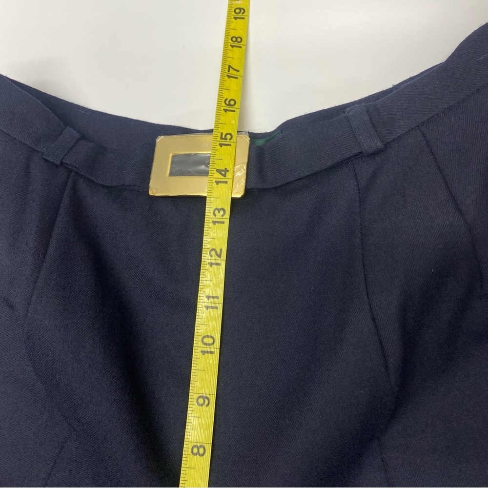Harve Benard Women’s Navy Blue Wool Pants 14 Lined Side Zip/Button Closure NWT - Picture 11 of 14